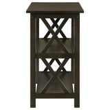 Rachelle 2-shelf Wood Entryway Console Table Deep Merlot - Tampa Furniture Outlet