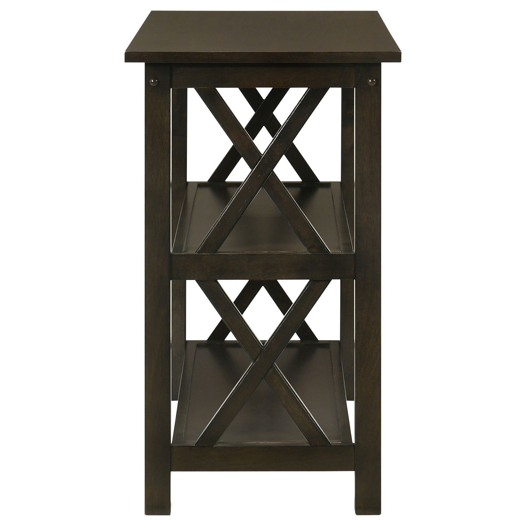 Rachelle 2-shelf Wood Entryway Console Table Deep Merlot - Tampa Furniture Outlet