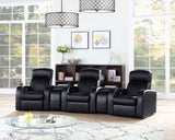 Cyrus 5-piece Upholstered Home Theater Seating - Tampa Furniture Outlet