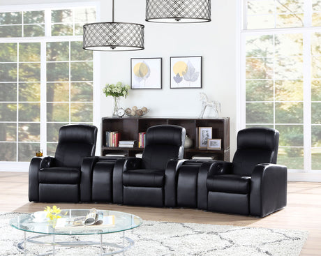 Cyrus 5-piece Upholstered Home Theater Seating - Tampa Furniture Outlet