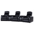 Tampa Furniture Outlet - Coaster - Cyrus 5-piece Upholstered Home Theater Seating - 600001-S3A