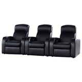 Tampa Furniture Outlet - Coaster - Cyrus 3-piece Upholstered Home Theater Seating - 600001-S3B
