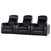 Tampa Furniture Outlet - Coaster - Cyrus 3-piece Upholstered Home Theater Seating - 600001-S3B