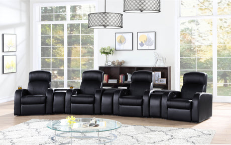 Cyrus 7-piece Upholstered Home Theater Seating - Tampa Furniture Outlet