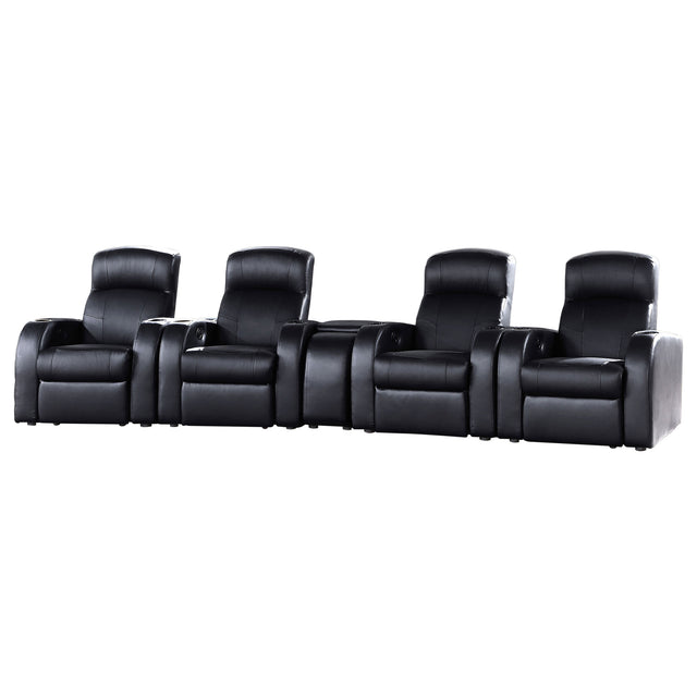Tampa Furniture Outlet - Coaster - Cyrus 5-piece Upholstered Home Theater Seating - 600001-S4B