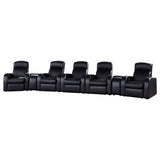 Tampa Furniture Outlet - Coaster - Cyrus 7-piece Upholstered Home Theater Seating - 600001-S5B