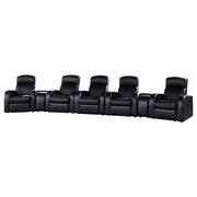 Tampa Furniture Outlet - Coaster - Cyrus 7-piece Upholstered Home Theater Seating - 600001-S5B