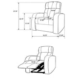 Cyrus 7-piece Upholstered Home Theater Seating - Tampa Furniture Outlet