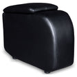 Tampa Furniture Outlet - Coaster - Cyrus Upholstered Home Theater Storage Wedge Console Black - 600002