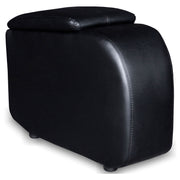 Tampa Furniture Outlet - Coaster - Cyrus Upholstered Home Theater Storage Wedge Console Black - 600002