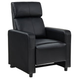 Toohey Upholstered Tufted Recliner Living Room Set Black - Tampa Furniture Outlet