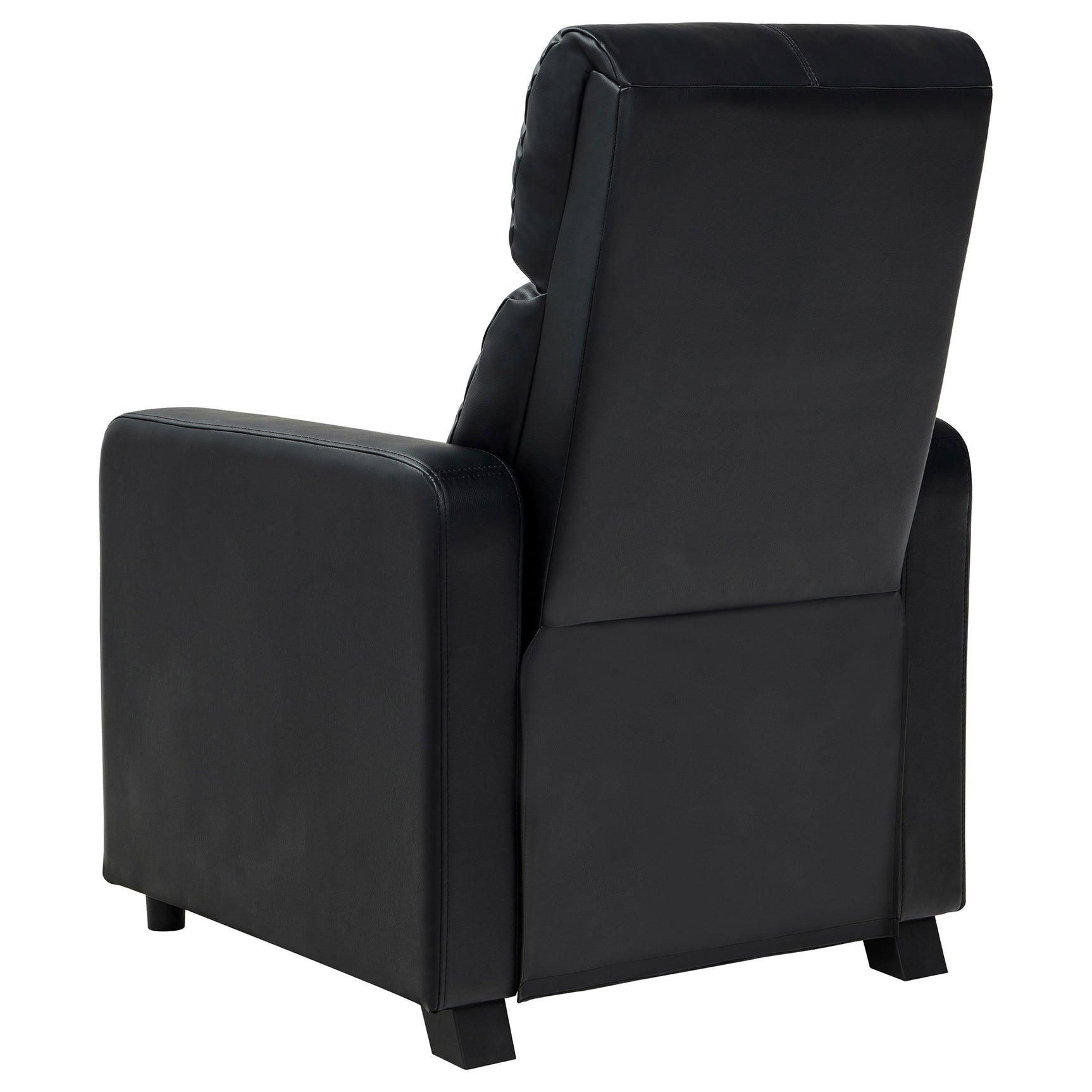 Toohey Upholstered Tufted Recliner Living Room Set Black - Tampa Furniture Outlet