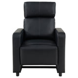 Toohey Upholstered Tufted Recliner Living Room Set Black - Tampa Furniture Outlet