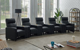Toohey Upholstered Tufted Recliner Living Room Set Black - Tampa Furniture Outlet