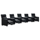 Toohey Upholstered Tufted Recliner Living Room Set Black - Tampa Furniture Outlet