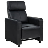 Toohey Upholstered Tufted Recliner Living Room Set Black - Tampa Furniture Outlet