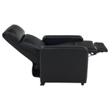 Toohey Upholstered Tufted Recliner Living Room Set Black - Tampa Furniture Outlet