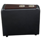 Toohey Upholstered Tufted Recliner Living Room Set Black - Tampa Furniture Outlet