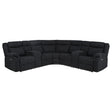 Tampa Furniture Outlet - Coaster - Hagen Upholstered Power Reclining Sectional Sofa Steel Grey - 600500P