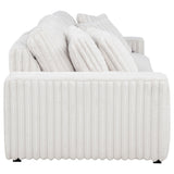 Jacana Corduroy Upholstered Dual Power Chaise Sofa Ivory