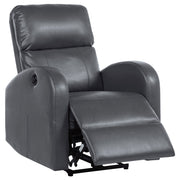 Tampa Furniture Outlet - Coaster - Grant Upholstered Power Recliner Chair Grey - 601499P