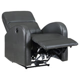 Grant Upholstered Power Recliner Chair Grey - Tampa Furniture Outlet