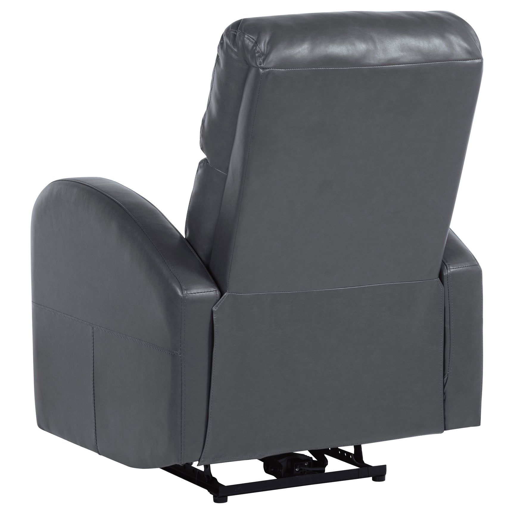 Grant Upholstered Power Recliner Chair Grey - Tampa Furniture Outlet