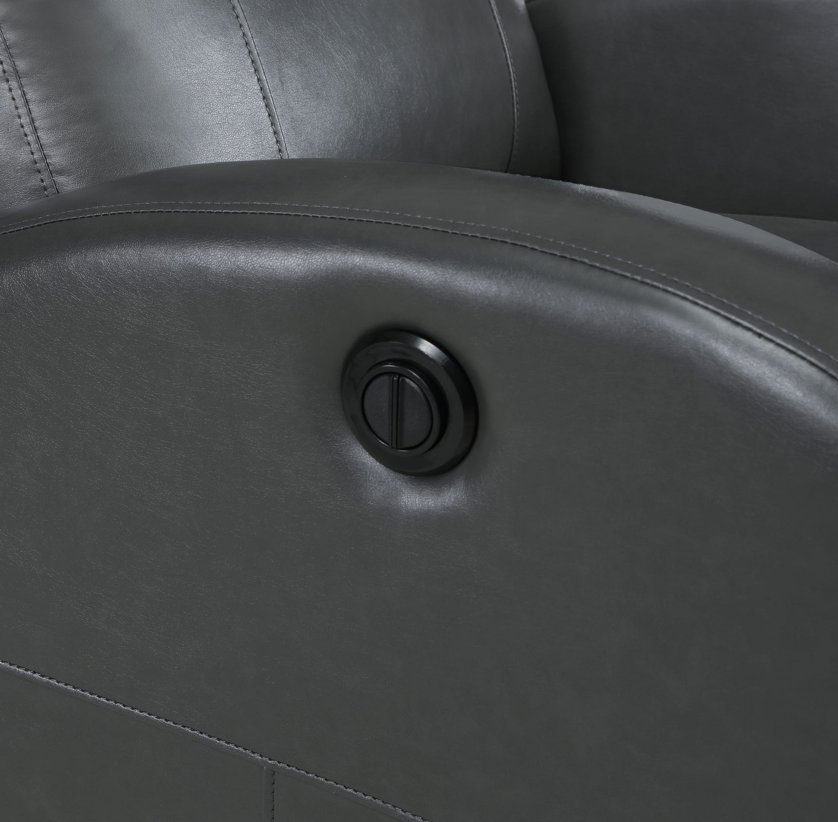 Grant Upholstered Power Recliner Chair Grey - Tampa Furniture Outlet