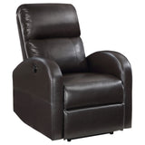Grant Upholstered Power Recliner Chair Brown - Tampa Furniture Outlet