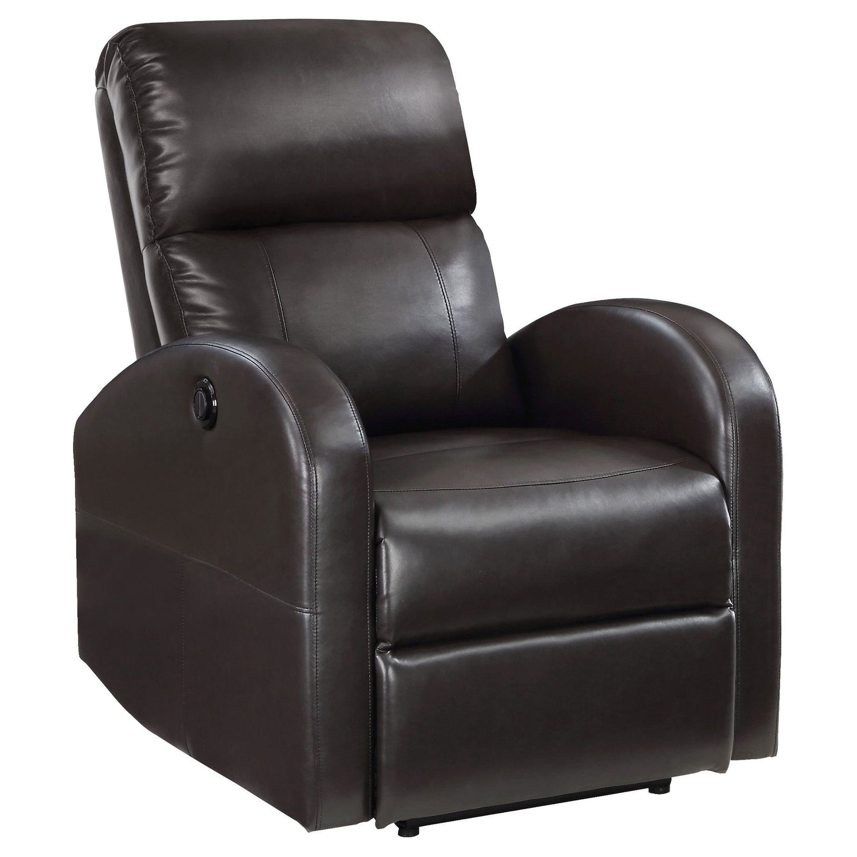 Grant Upholstered Power Recliner Chair Brown - Tampa Furniture Outlet