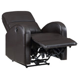 Grant Upholstered Power Recliner Chair Brown - Tampa Furniture Outlet