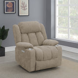 Houston Upholstered Power Lift Recliner Chair Camel - Tampa Furniture Outlet
