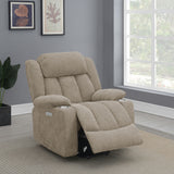 Houston Upholstered Power Lift Recliner Chair Camel - Tampa Furniture Outlet