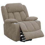 Houston Upholstered Power Lift Recliner Chair Camel - Tampa Furniture Outlet