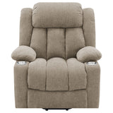 Houston Upholstered Power Lift Recliner Chair Camel - Tampa Furniture Outlet