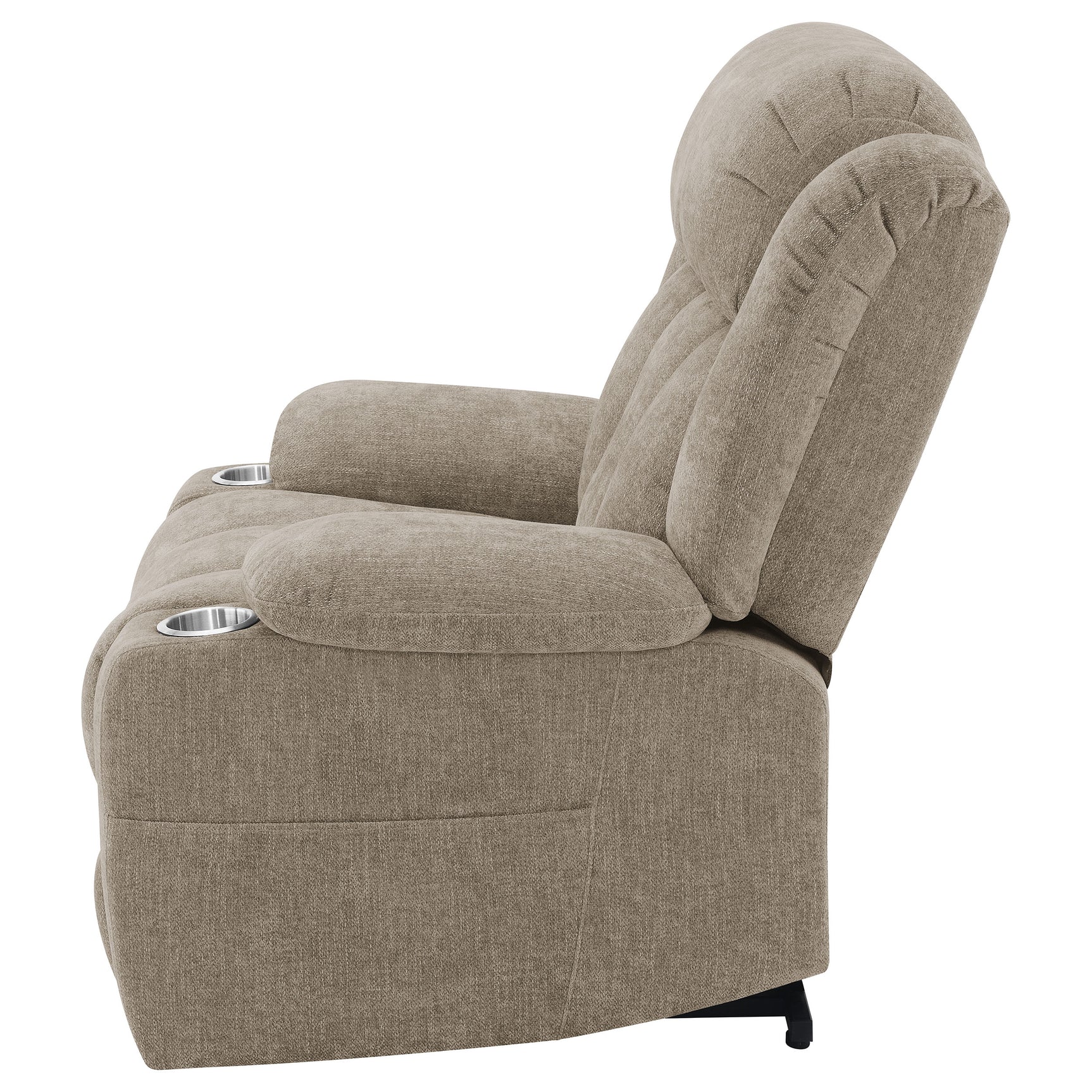 Houston Upholstered Power Lift Recliner Chair Camel - Tampa Furniture Outlet