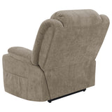 Houston Upholstered Power Lift Recliner Chair Camel - Tampa Furniture Outlet