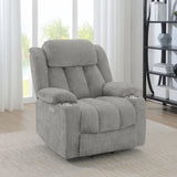 Houston Upholstered Power Lift Recliner Grey - Tampa Furniture Outlet