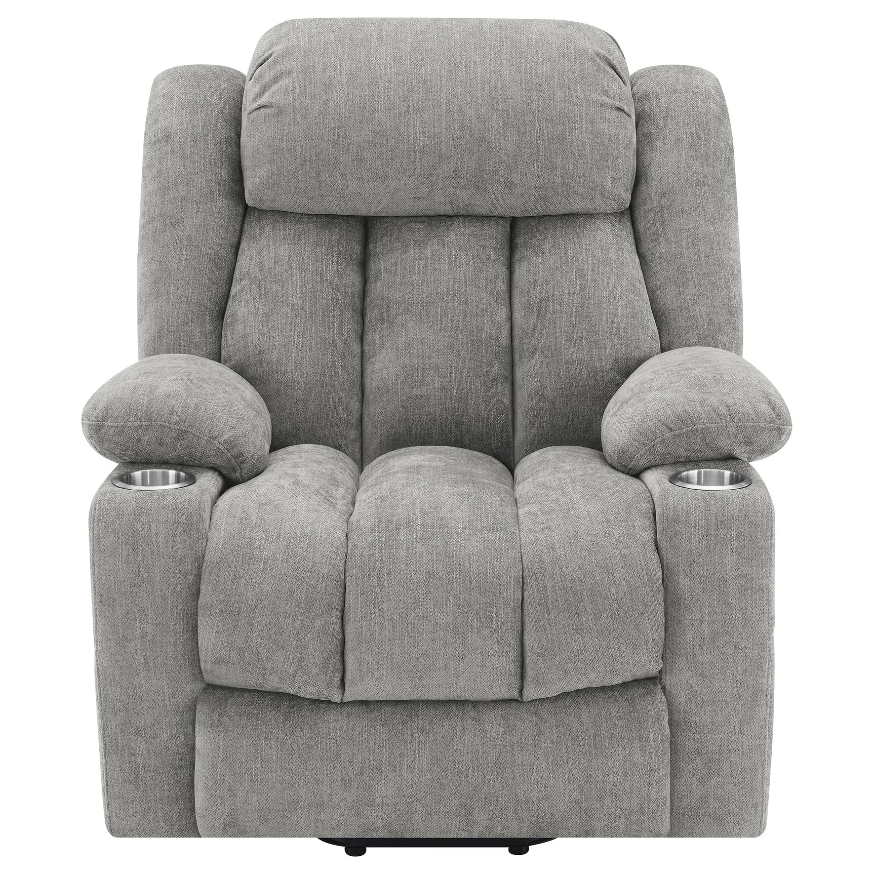 Houston Upholstered Power Lift Recliner Grey - Tampa Furniture Outlet