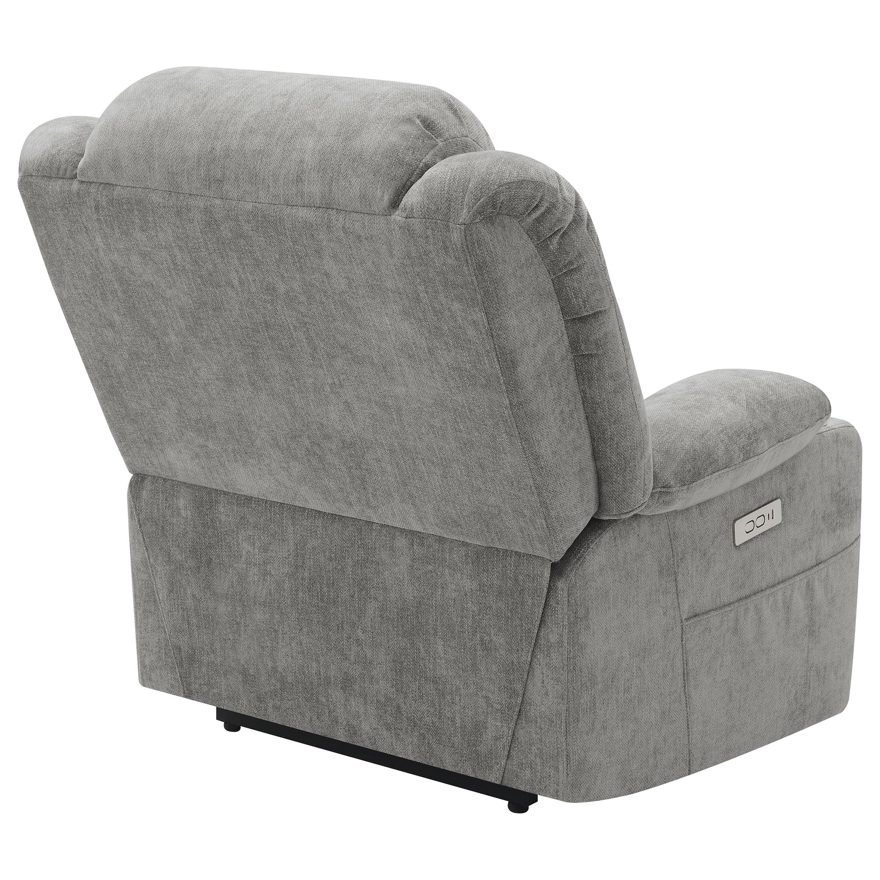 Houston Upholstered Power Lift Recliner Grey - Tampa Furniture Outlet