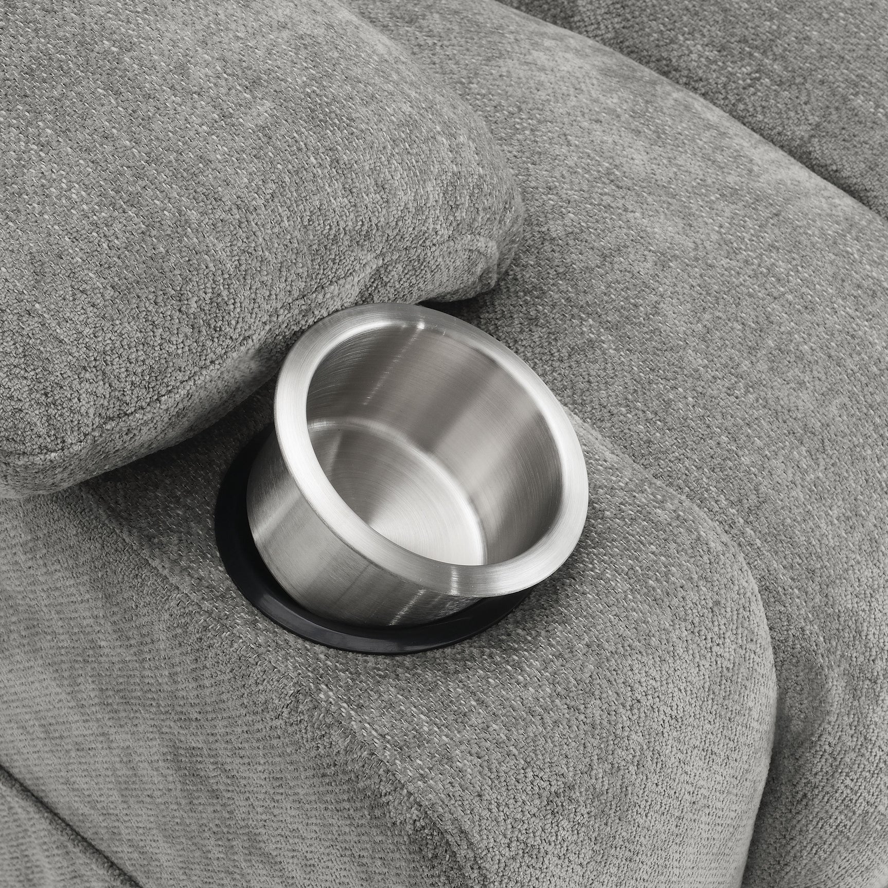 Houston Upholstered Power Lift Recliner Grey - Tampa Furniture Outlet