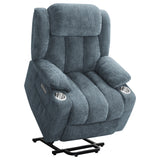 Houston Upholstered Power Lift Recliner Slate Blue - Tampa Furniture Outlet