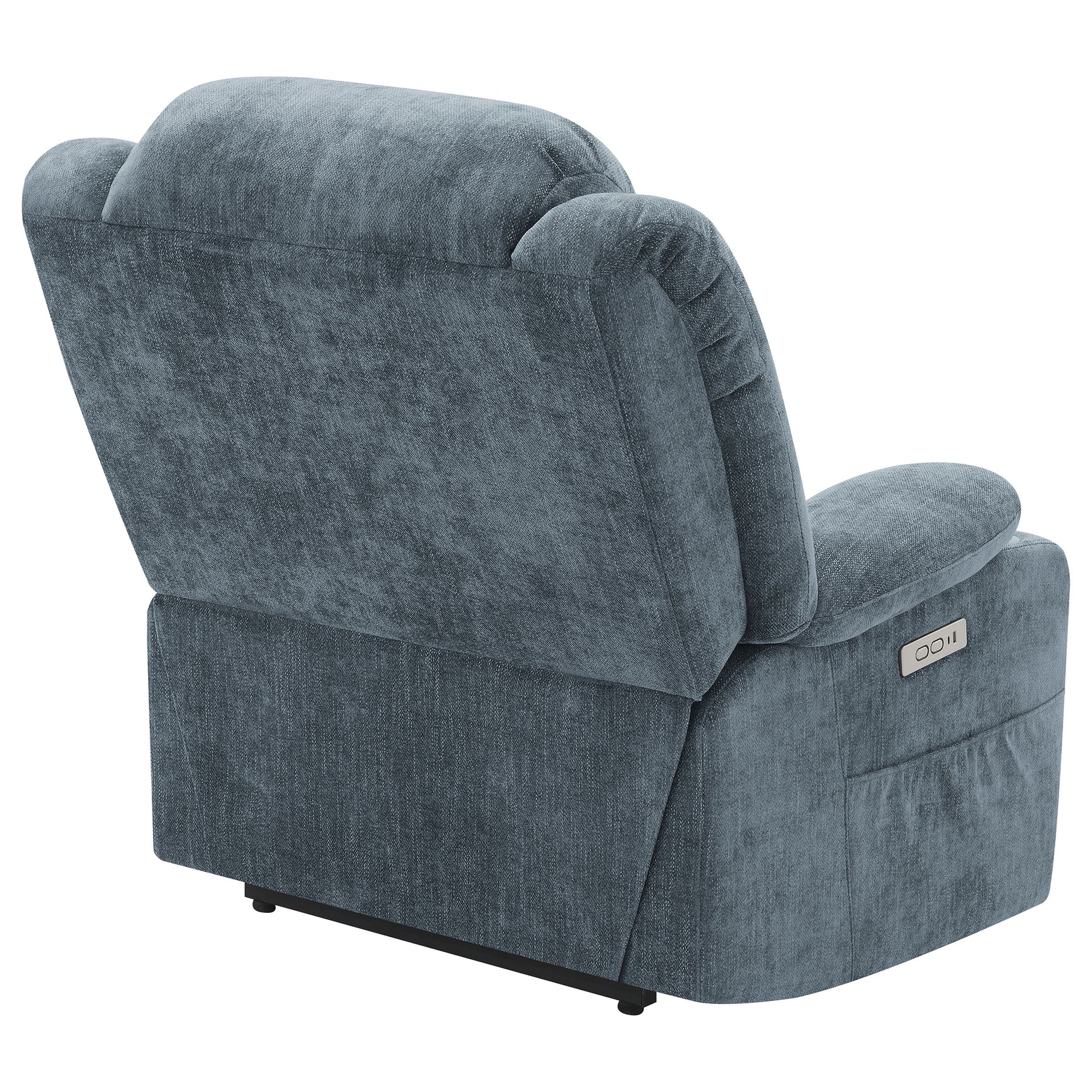 Houston Upholstered Power Lift Recliner Slate Blue - Tampa Furniture Outlet