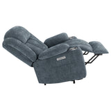 Houston Upholstered Power Lift Recliner Slate Blue - Tampa Furniture Outlet