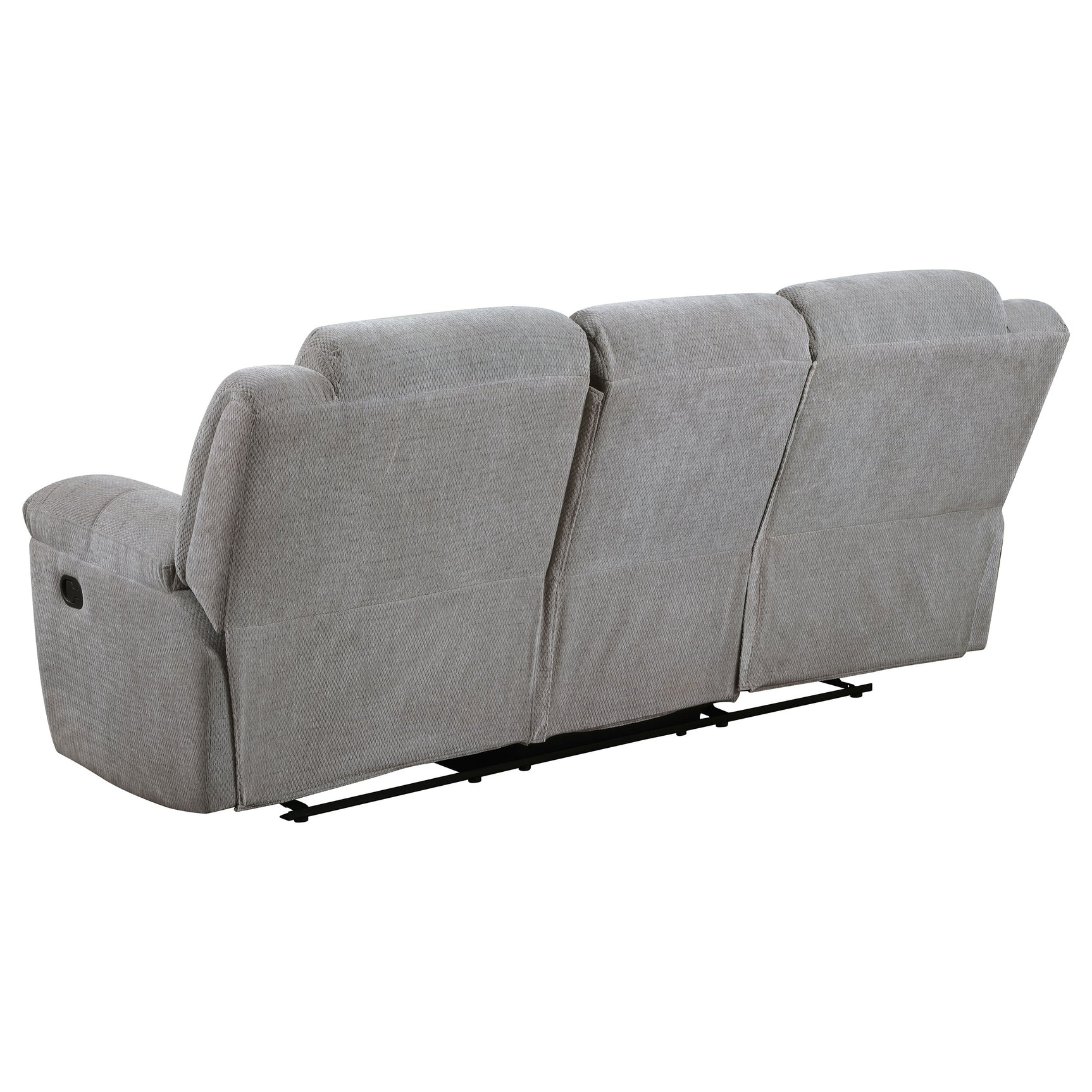Gilson 2-piece Chenille Upholstered Reclining Sofa Set Grey - Tampa Furniture Outlet