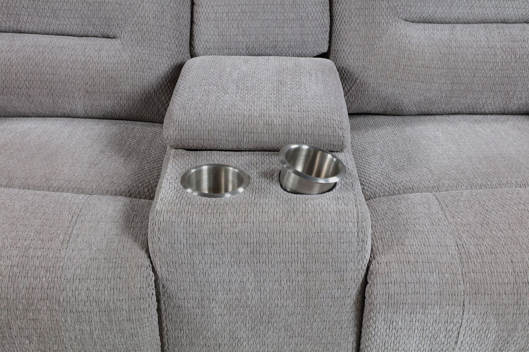Gilson 2-piece Chenille Upholstered Reclining Sofa Set Grey - Tampa Furniture Outlet
