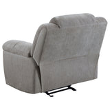Gilson 3-piece Chenille Upholstered Reclining Sofa Set Grey - Tampa Furniture Outlet