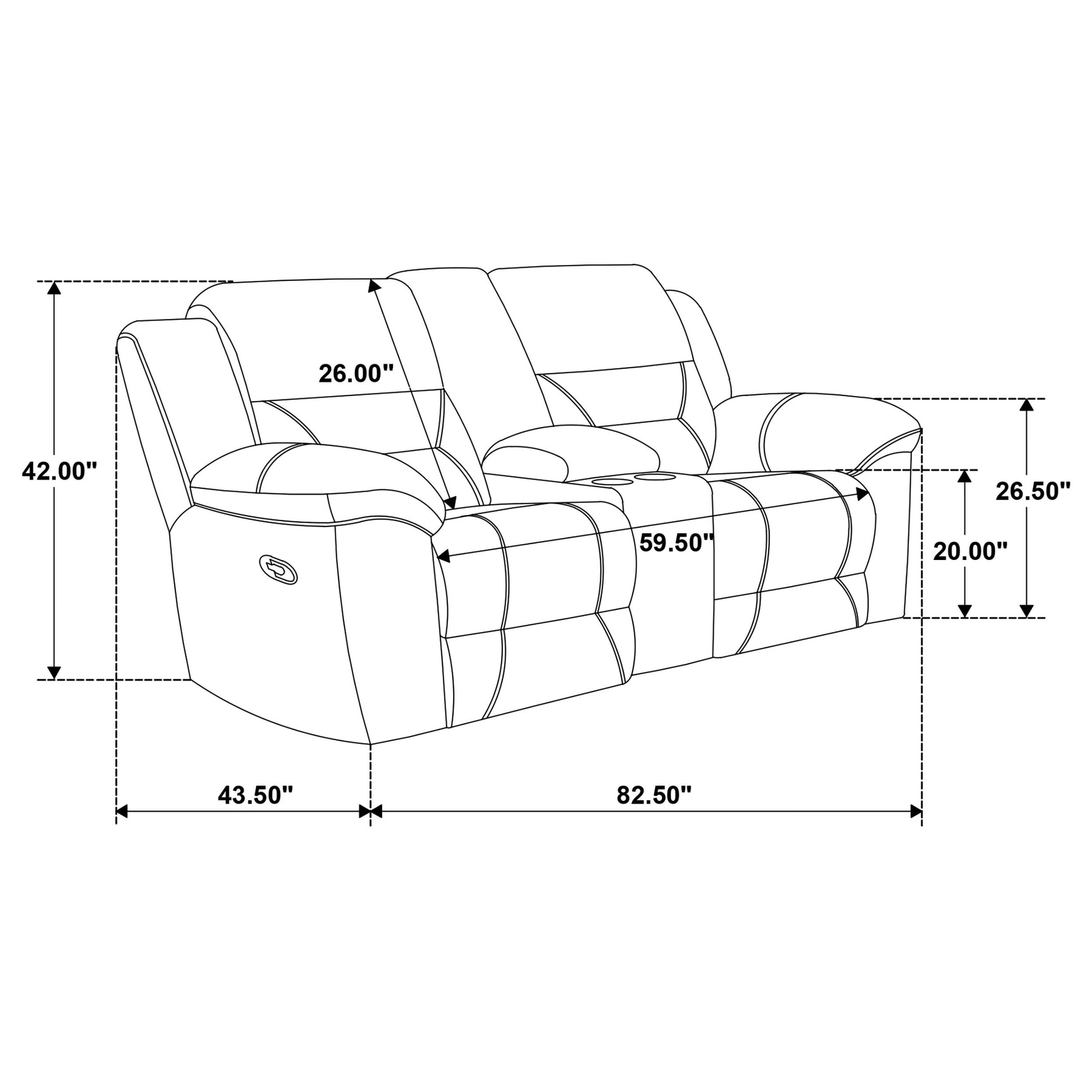 Gilson 3-piece Chenille Upholstered Reclining Sofa Set Grey - Tampa Furniture Outlet