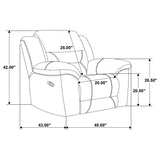 Gilson 3-piece Chenille Upholstered Reclining Sofa Set Grey - Tampa Furniture Outlet