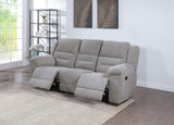 Gilson Chenille Upholstered Reclining Sofa Grey - Tampa Furniture Outlet